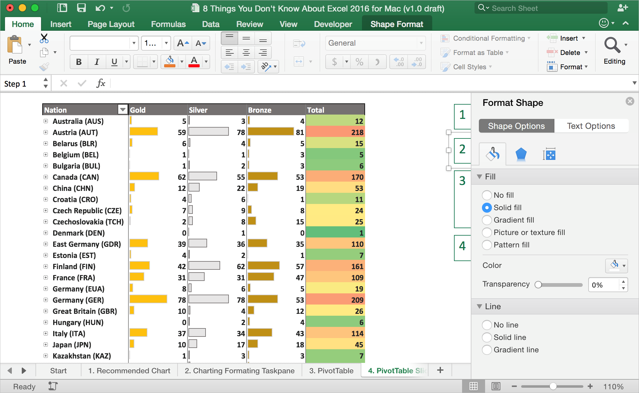 excel format for mac